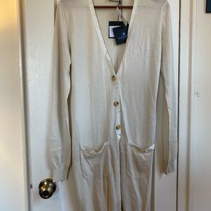 Lanvin Cream Cardigan Sweater